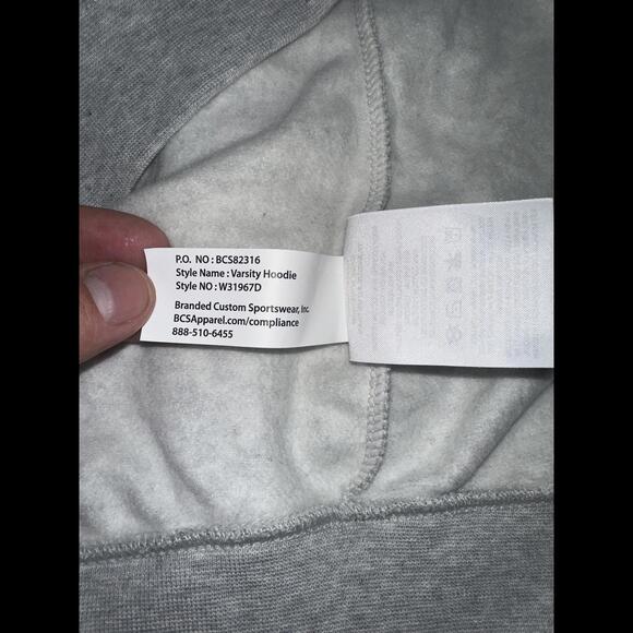 Nike Women's Club Fleece Softball Grey Hoodie - Picture 8 of 10